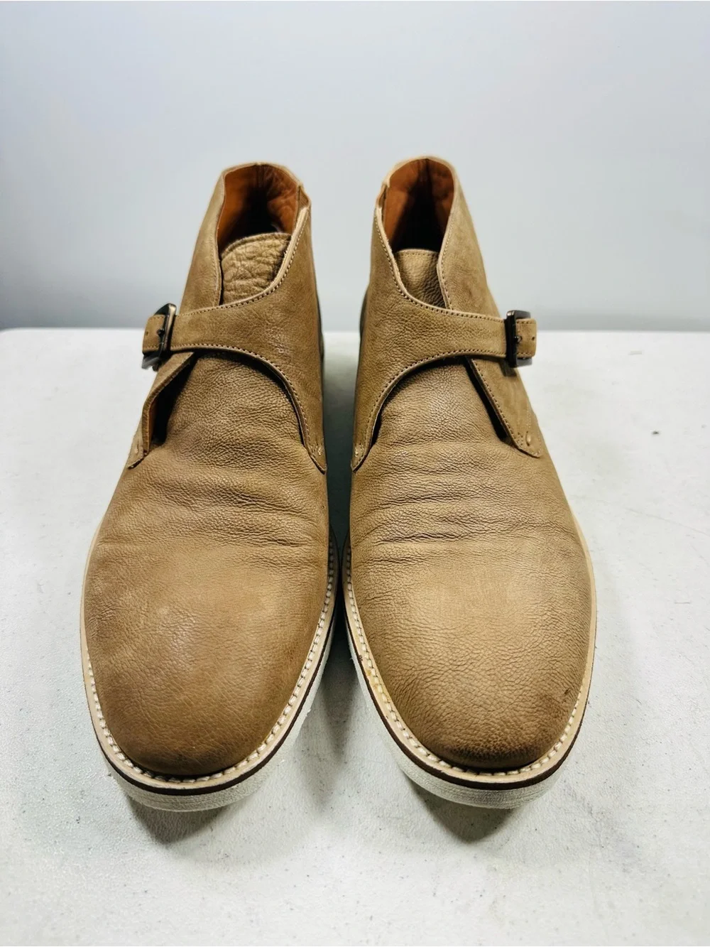 Hugo Boss Men’s Brown Leather “Olden” Boots US11